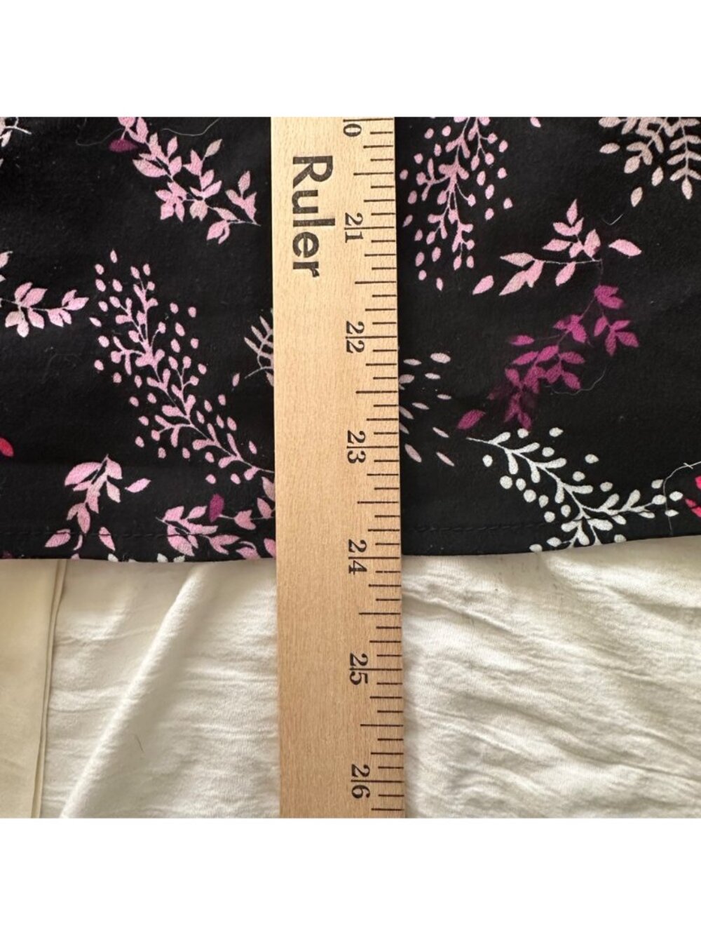Lane Bryant Womens Dark Floral Ruffle Sleeve Top SZ 18 Whimsy Fairy Whimsigoth - Picture 8 of 8